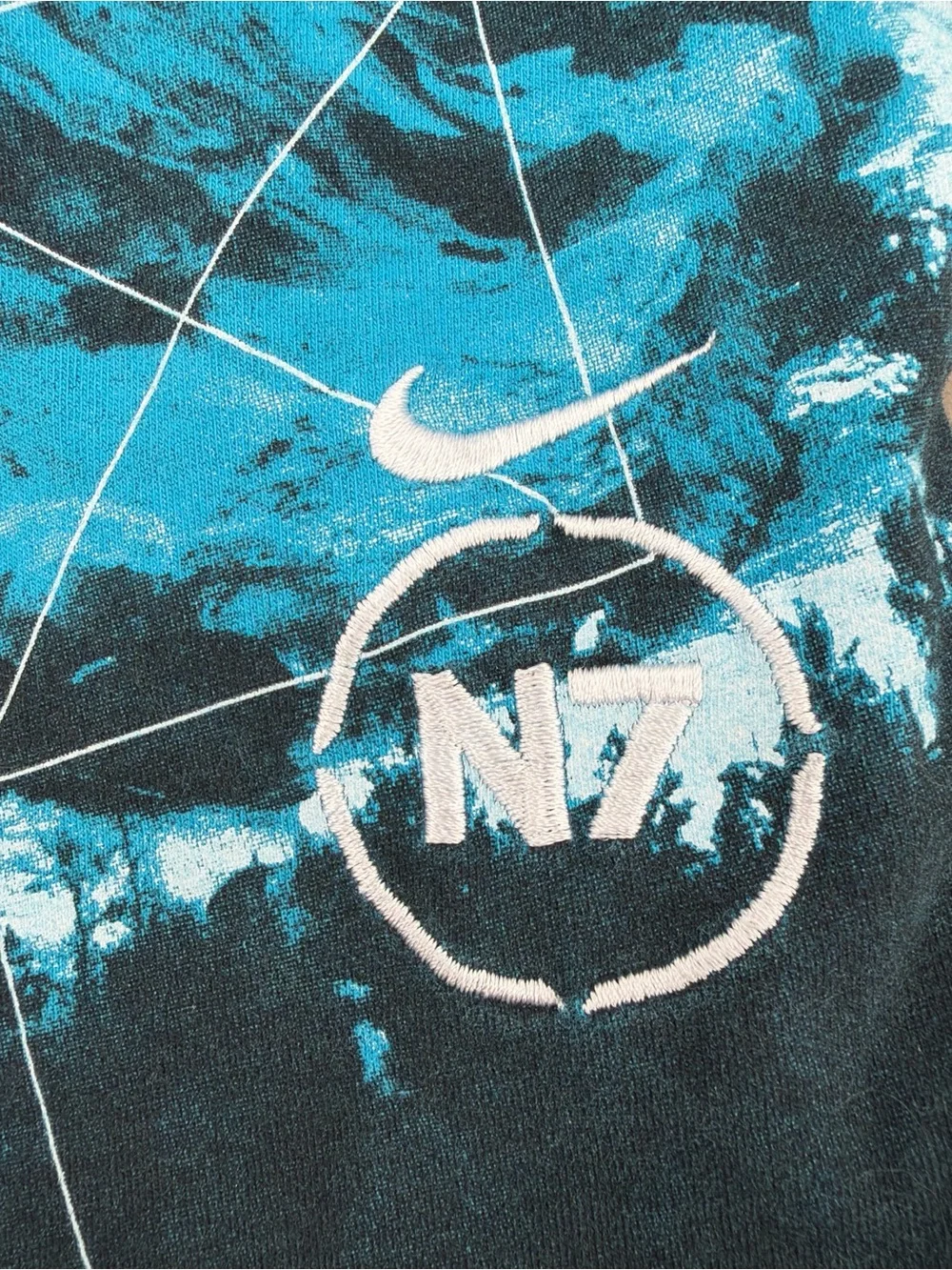 Nike N7 Women's Graphic Trail/Running Tank Top Size Turquoise Black Size Large